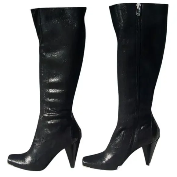 Donald Pliner Couture Black Suede Leather Boot Shoe Water Resistant New NWT $495